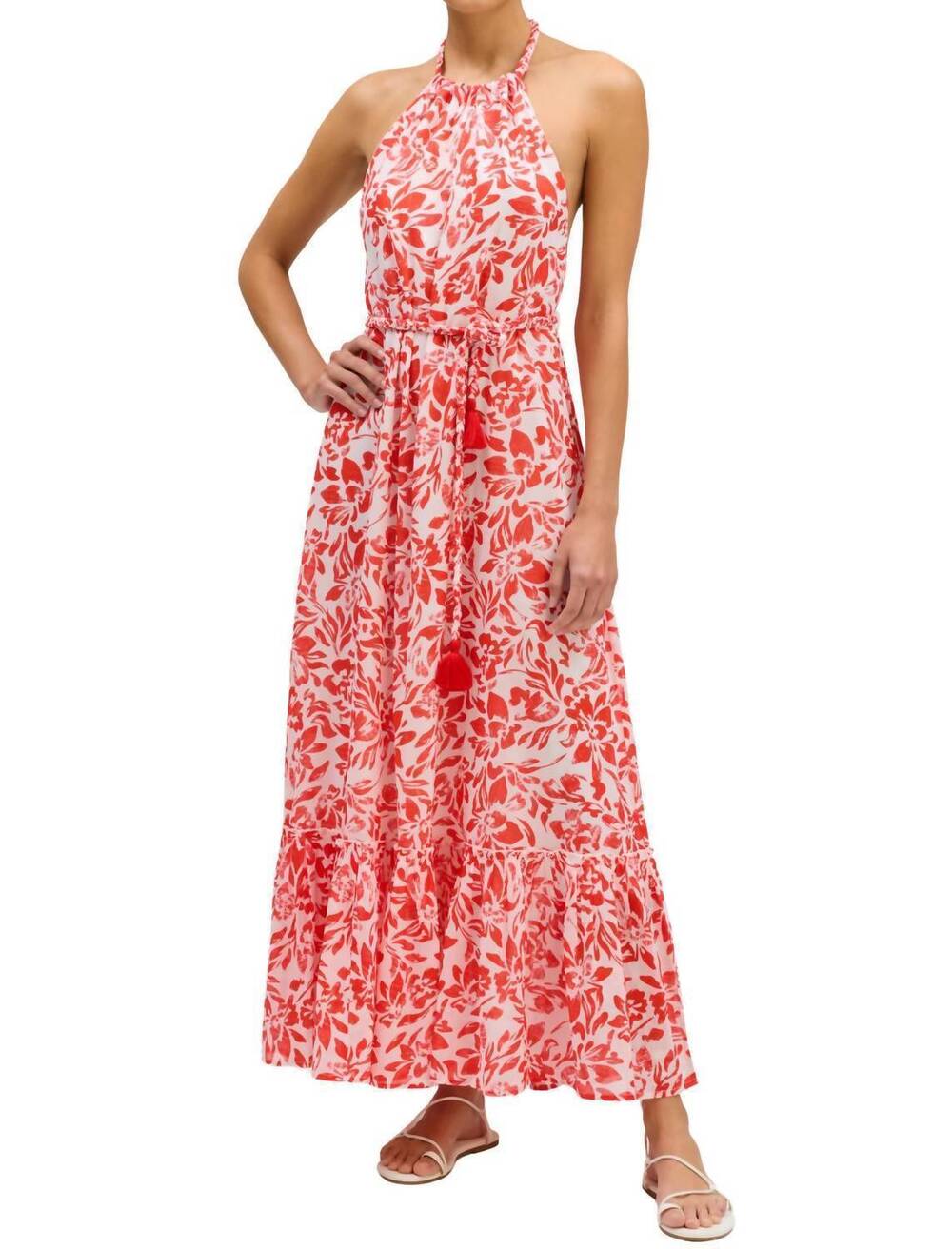 NEW ALLISON NEW YORK portia maxi dress in red floral